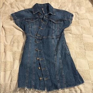 Free People Blue Denim Dress